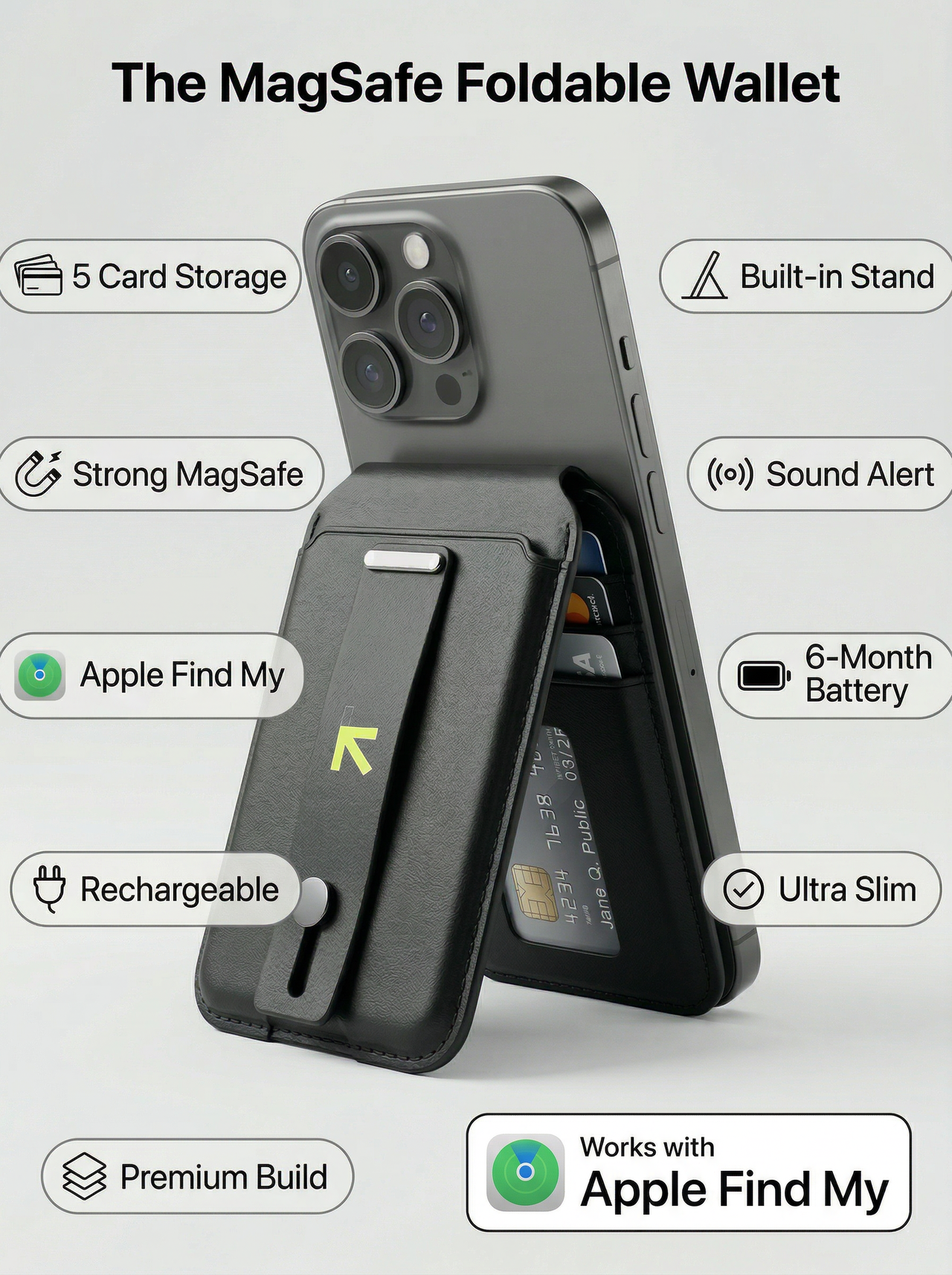 Smart Foldable Mag Safe Wallet