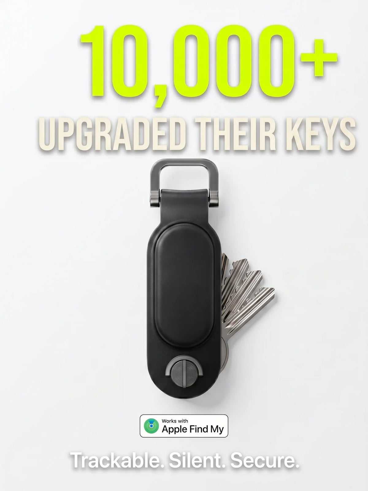 Over 10,000 customers upgraded to the Seekerity trackable key organizer with Apple Find My